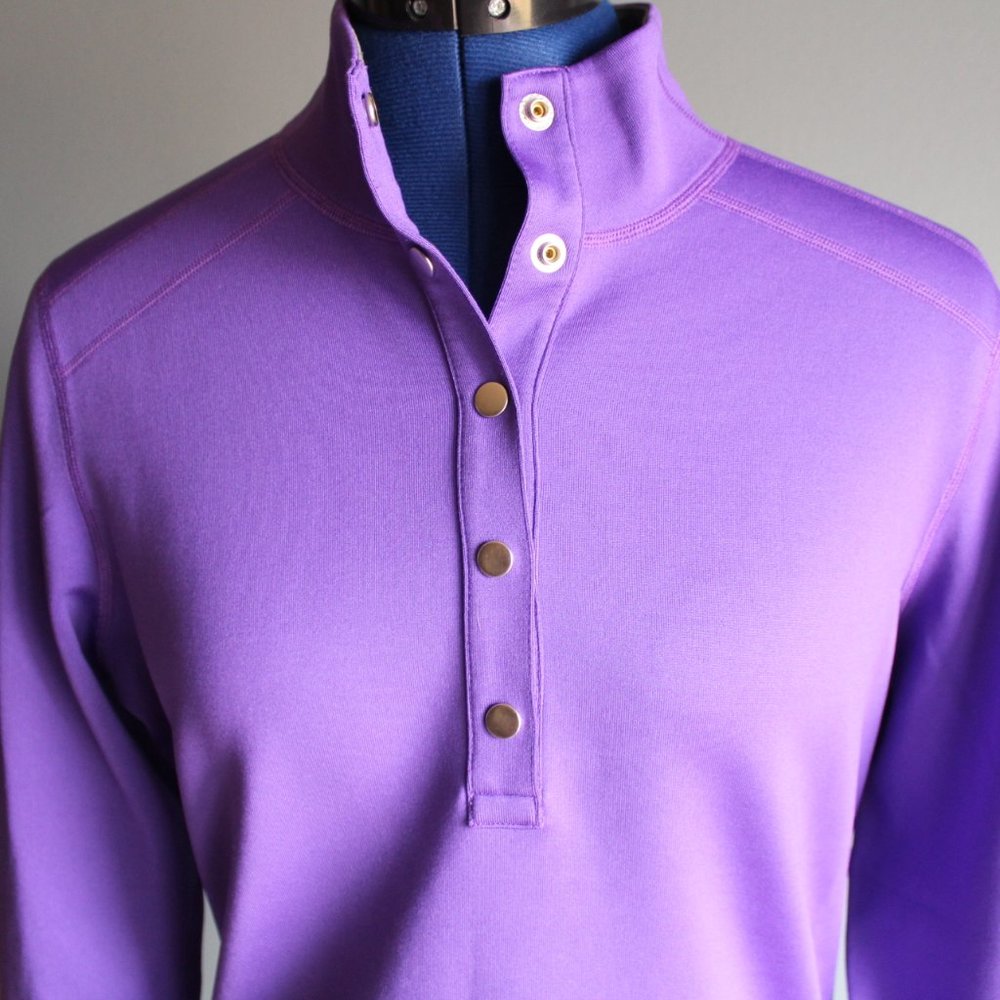 Evergreen Reversible Snap Placket Pullover ~S~ - image 2